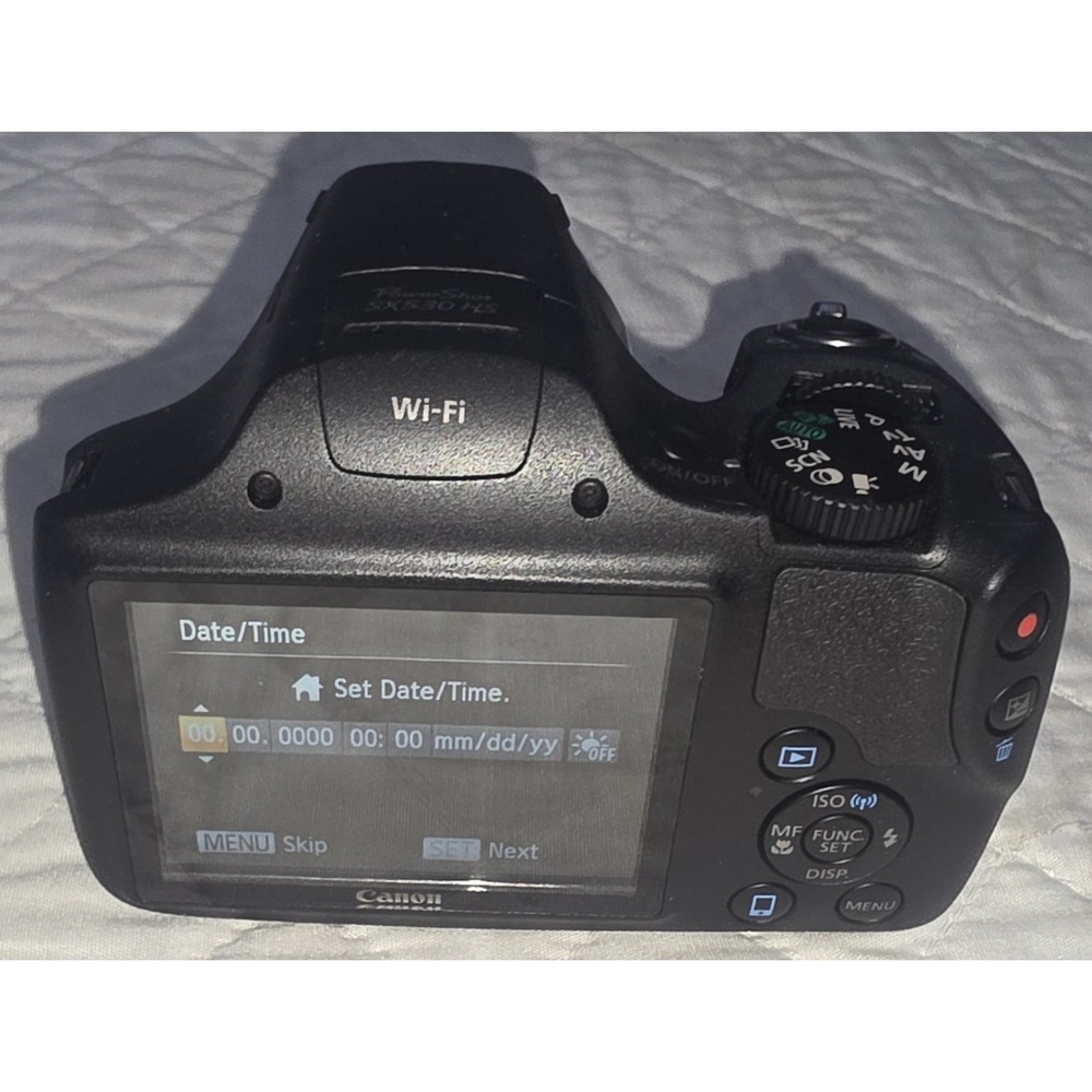 Canon PowerShot SX530 HS 16MP Digital Camera Black 50x Zoom Wi-Fi Box Charger - Picture 3 of 6